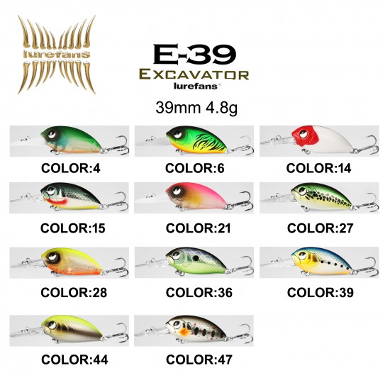 Lurefans Excavator E39 3.9 Cm 4.8 Gr Sahte Balık