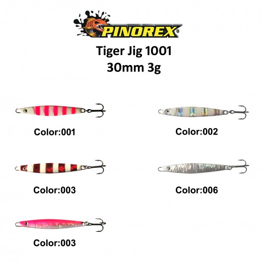 Pinorex 1001 Tiger 3 Cm 3 Gr Jig Yem